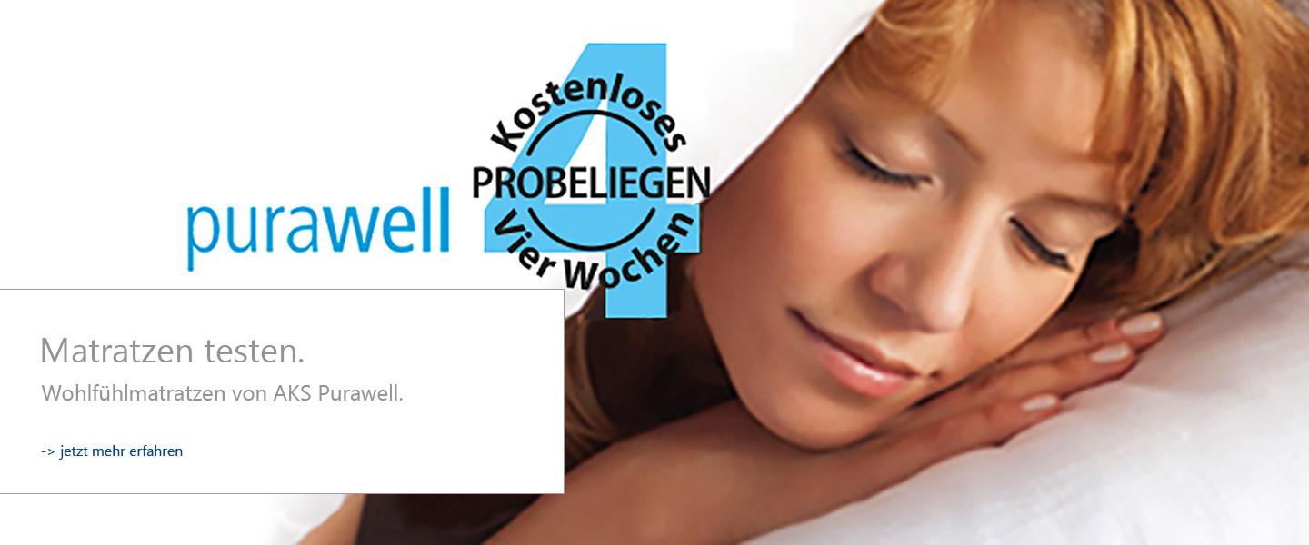 Sliderbild Matratzen mit Bildlink zu Matratzen